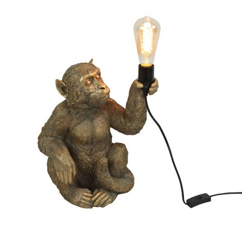 TABLE LAMP SITTING GOLDEN MONKEY - TABLE LAMPS TABLE LAMP SITTING GOLDEN MONKEY - TABLE LAMPS